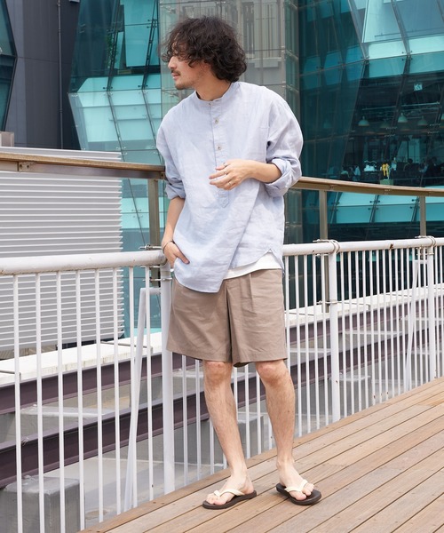 CIAOPANIC TYPY（チャオパニックティピー）の「▽リネンレーヨンイージーショーツ（その他パンツ・メンズ・チャコールグレー/ベージュ/カーキ/オレンジ・S/M/L）」の13枚目の写真