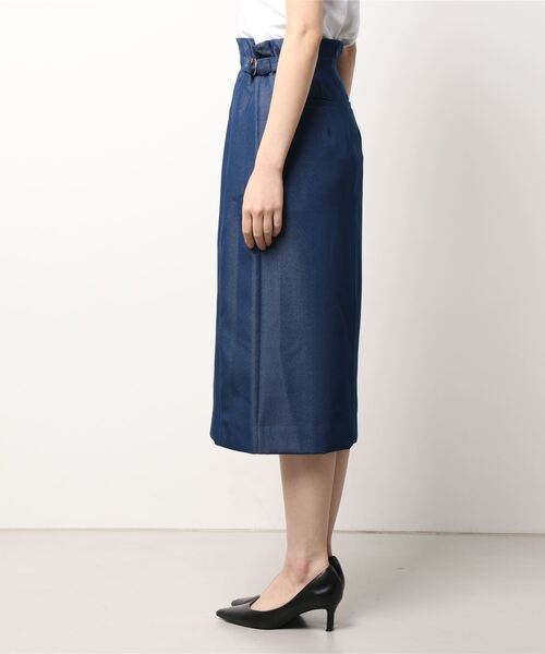 Te chichi（テチチ）の「麻調タイトスカート（スカート・レディース・ベージュ/ネイビー/オフホワイト・SMALL/MEDIUM）」の7枚目の写真