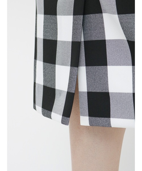 Te chichi（テチチ）の「麻調タイトスカート（スカート・レディース・ベージュ/ネイビー/オフホワイト・SMALL/MEDIUM）」の4枚目の写真