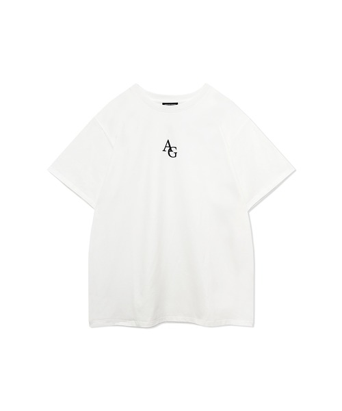 ANDGEEBEE（アンジービー）の「UNISEX AGシンプルロゴTシャツ（Tシャツ/カットソー・レディース・ホワイト/ブラック・MEDIUM）」の11枚目の写真