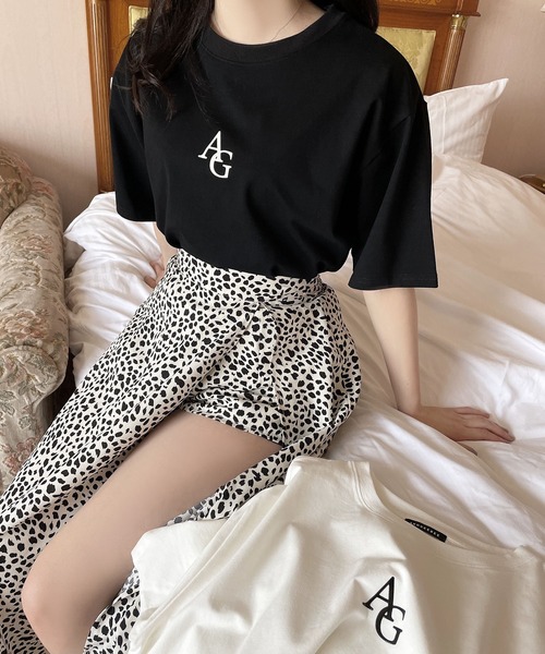 ANDGEEBEE（アンジービー）の「UNISEX AGシンプルロゴTシャツ（Tシャツ/カットソー・レディース・ホワイト/ブラック・MEDIUM）」の16枚目の写真