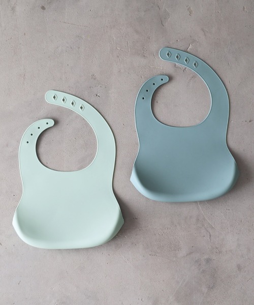 PUPPAPUPO（プッパプーポ）の「シリコンビブ 2枚セット（マグ/哺乳瓶/お食事グッズ・キッズ・その他1/ベージュ系その他/ブルー系その他・FREE）」の17枚目の写真