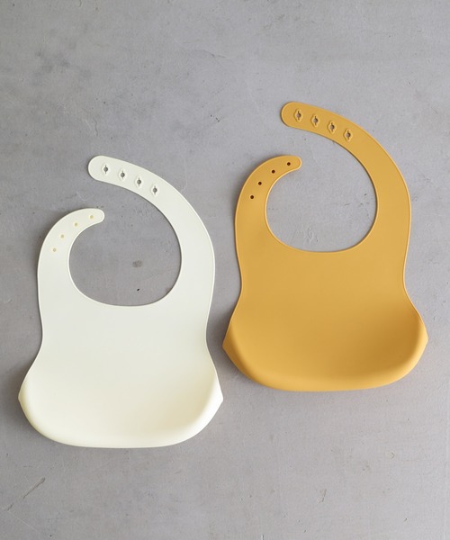 PUPPAPUPO（プッパプーポ）の「シリコンビブ 2枚セット（マグ/哺乳瓶/お食事グッズ・キッズ・その他1/ベージュ系その他/ブルー系その他・FREE）」の6枚目の写真