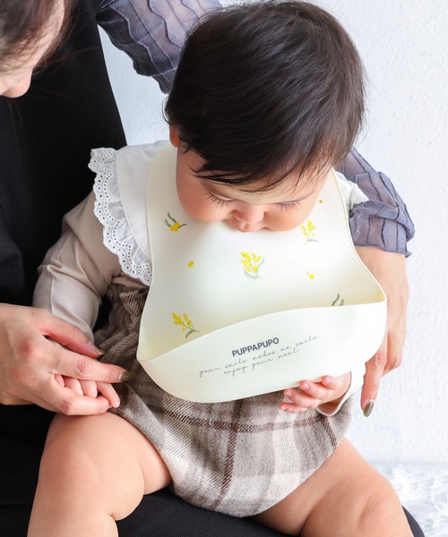 PUPPAPUPO（プッパプーポ）の「シリコンビブ 2枚セット（マグ/哺乳瓶/お食事グッズ・キッズ・その他1/ベージュ系その他/ブルー系その他・FREE）」の19枚目の写真