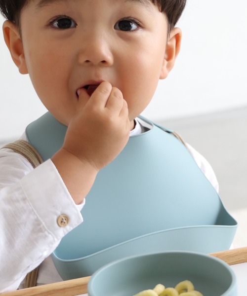 PUPPAPUPO（プッパプーポ）の「シリコンビブ 2枚セット（マグ/哺乳瓶/お食事グッズ・キッズ・その他1/ベージュ系その他/ブルー系その他・FREE）」の12枚目の写真