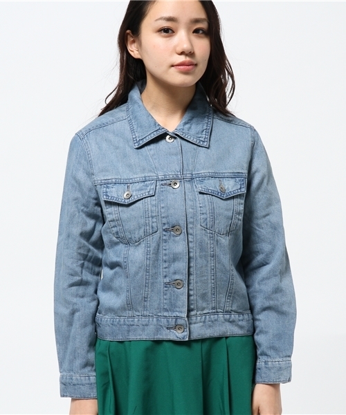 CIAOPANIC TYPY（チャオパニックティピー）の「綿麻デニムGジャン（デニムジャケット・レディース・インディゴブルー・FREE）」の2枚目の写真