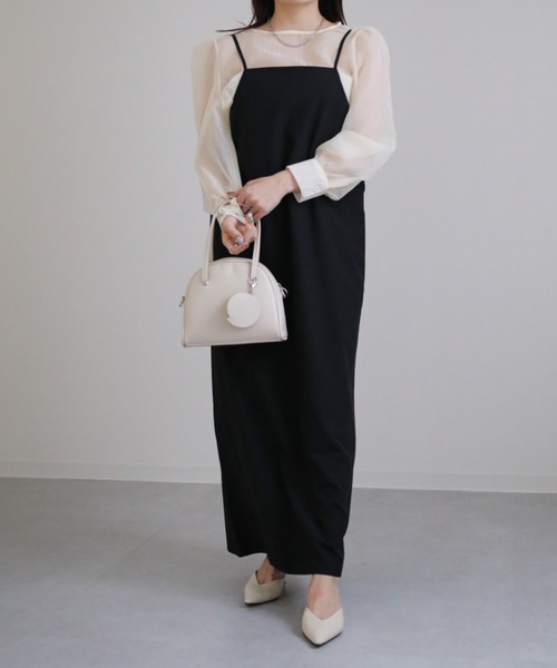 sakishimatokyo(サキシマトーキョー)の「ペンシルキャミワンピース(ワンピース・レディース・ブラック/ブラウン/アイボリー/ボルドー・FREE)」の7枚目の写真