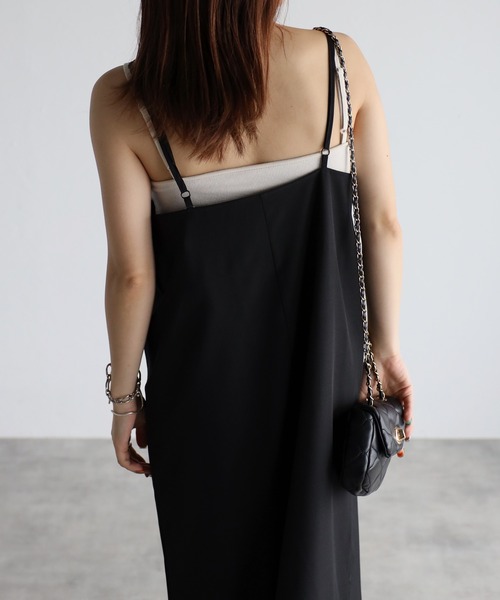 sakishimatokyo(サキシマトーキョー)の「ペンシルキャミワンピース(ワンピース・レディース・ブラック/ブラウン/アイボリー/ボルドー・FREE)」の13枚目の写真