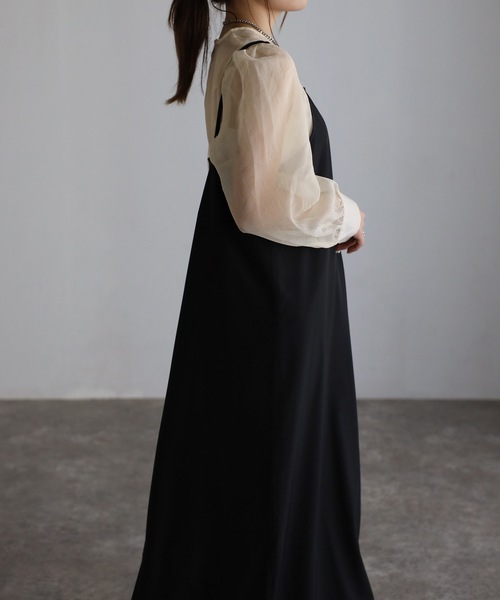 sakishimatokyo(サキシマトーキョー)の「ペンシルキャミワンピース(ワンピース・レディース・ブラック/ブラウン/アイボリー/ボルドー・FREE)」の19枚目の写真