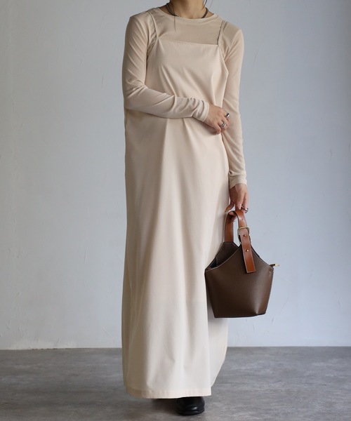 sakishimatokyo(サキシマトーキョー)の「ペンシルキャミワンピース(ワンピース・レディース・ブラック/ブラウン/アイボリー/ボルドー・FREE)」の22枚目の写真