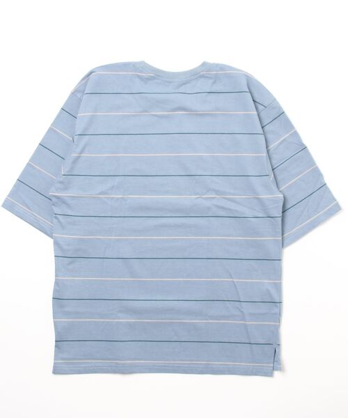 JOHN'S CLOSET（ジョンズクローゼット）の「【i】天竺 ピンボーダー半袖Tシャツ（Tシャツ/カットソー・メンズ・ブラウン/サックスブルー/グリーン・LARGE/MEDIUM/X-LARGE）」の11枚目の写真