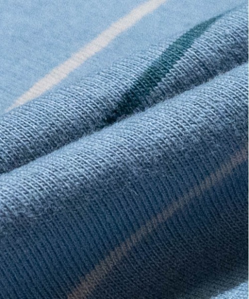 JOHN'S CLOSET（ジョンズクローゼット）の「【i】天竺 ピンボーダー半袖Tシャツ（Tシャツ/カットソー・メンズ・ブラウン/サックスブルー/グリーン・LARGE/MEDIUM/X-LARGE）」の8枚目の写真