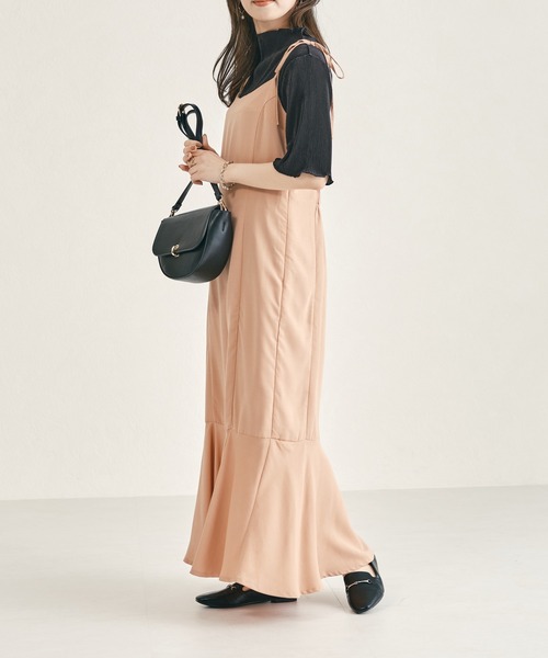 acro（アクロ）の「2waｙハイネックメロープリーツ5分袖トップス/AC1427（Tシャツ/カットソー・レディース・グリーン/ベージュ/オレンジ/ブラック/ブラウン/グレー/ホワイト/ピンク・ﾌﾘ-）」の16枚目の写真