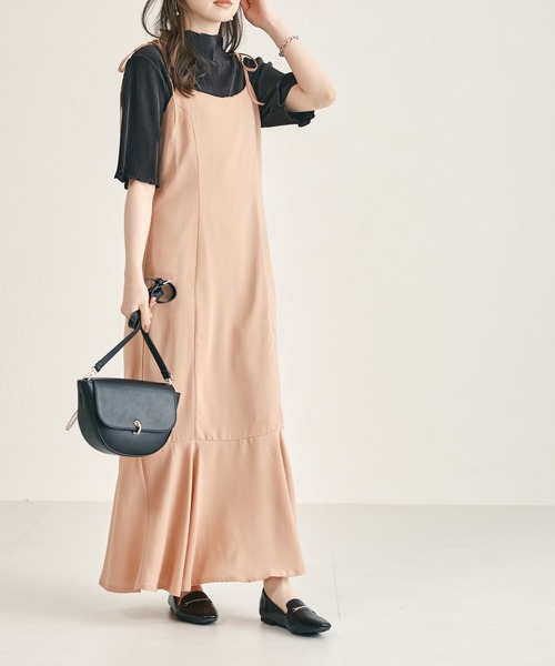 acro（アクロ）の「2waｙハイネックメロープリーツ5分袖トップス/AC1427（Tシャツ/カットソー・レディース・グリーン/ベージュ/オレンジ/ブラック/ブラウン/グレー/ホワイト/ピンク・ﾌﾘ-）」の17枚目の写真