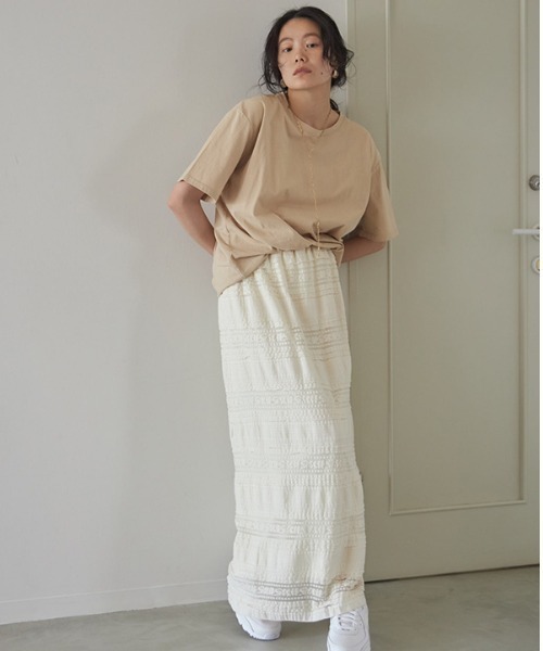 CREDONA（クレドナ）の「バックサークルロゴTee（Tシャツ/カットソー・レディース・ネイビー/オフホワイト/クリーム・FREE）」の14枚目の写真