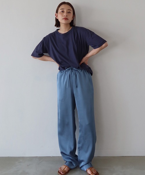 CREDONA（クレドナ）の「バックサークルロゴTee（Tシャツ/カットソー・レディース・ネイビー/オフホワイト/クリーム・FREE）」の16枚目の写真