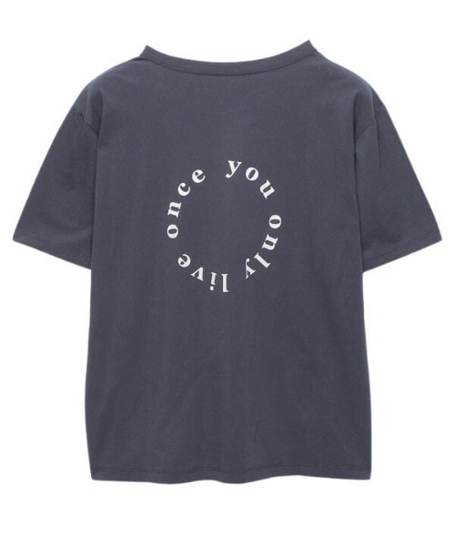 CREDONA（クレドナ）の「バックサークルロゴTee（Tシャツ/カットソー・レディース・ネイビー/オフホワイト/クリーム・FREE）」の20枚目の写真