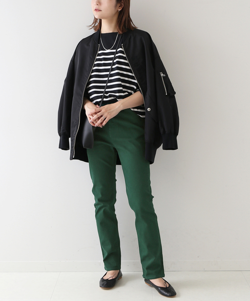 SLOBE IENA（スローブイエナ）の「LE DENIM ボーイズスリムファイブポケット（デニムパンツ・レディース・ブルー/グリーン/ブラック・38/36）」の21枚目の写真