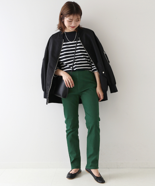 SLOBE IENA（スローブイエナ）の「LE DENIM ボーイズスリムファイブポケット（デニムパンツ・レディース・ブルー/グリーン/ブラック・38/36）」の22枚目の写真