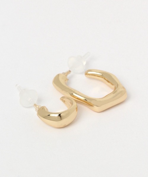 LAKOLE(ラコレ)の「変形デザイン樹脂ポストピアス4点SET / 298752(ピアス(両耳用)・レディース・その他1/その他2・FREE)」の5枚目の写真