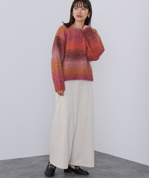 BEAMS HEART（ビームスハート）の「サイドボタン コーデュロイパンツ（その他パンツ・レディース・ネイビー/グリーン/ライトベージュ/カーキ/チャコールグレー/ブルー・SMALL/MEDIUM）」の12枚目の写真