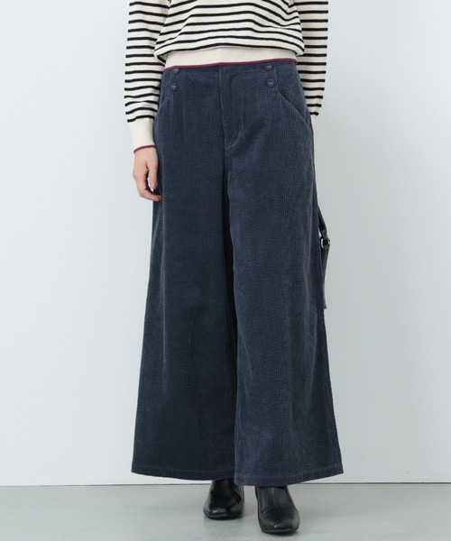 BEAMS HEART（ビームスハート）の「サイドボタン コーデュロイパンツ（その他パンツ・レディース・ネイビー/グリーン/ライトベージュ/カーキ/チャコールグレー/ブルー・SMALL/MEDIUM）」の16枚目の写真