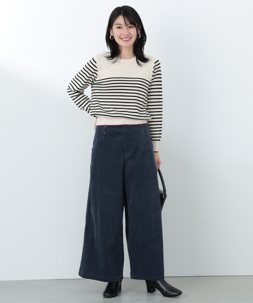 BEAMS HEART（ビームスハート）の「サイドボタン コーデュロイパンツ（その他パンツ・レディース・ネイビー/グリーン/ライトベージュ/カーキ/チャコールグレー/ブルー・SMALL/MEDIUM）」の13枚目の写真