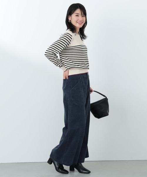 BEAMS HEART（ビームスハート）の「サイドボタン コーデュロイパンツ（その他パンツ・レディース・ネイビー/グリーン/ライトベージュ/カーキ/チャコールグレー/ブルー・SMALL/MEDIUM）」の14枚目の写真