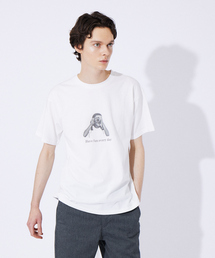 【モノトーン】フォトプリント 半袖 Tシャツ
