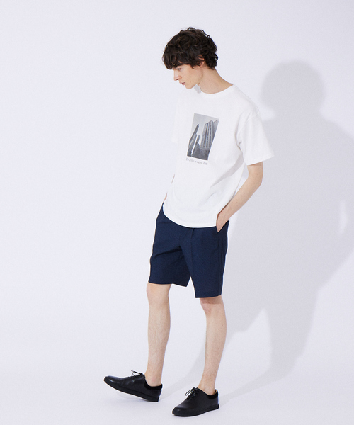 ABAHOUSE GRAY(アバハウスグレイ)の「【モノトーン】フォトプリント 半袖 Tシャツ(Tシャツ/カットソー・メンズ・ホワイト/ホワイト系その他/ホワイト系その他2/ホワイト系その他3・46/48)」の5枚目の写真