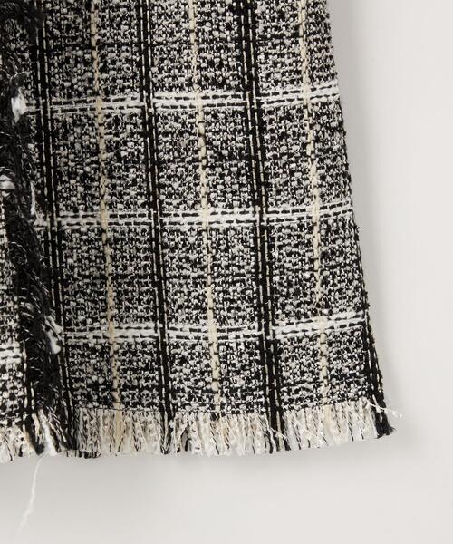 EMMEL REFINES(エメルリファインズ)の「<EMMEL REFINES(エメル リファインズ)>EM ツイード フリンジ ロングスカート(スカート・レディース・ブラック/コバルトブルー・S/XS/M)」の13枚目の写真