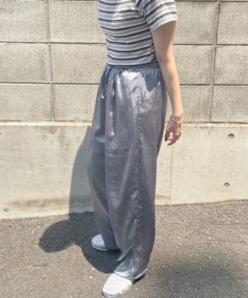 DuKKah(デュカ)の「Dukkah/【WEB限定】【低身長向け】コットンストライプTシャツ(Tシャツ/カットソー・レディース・ホワイト系その他5/イエロー系その他6/レッド系その他5・X-SMALL)」の20枚目の写真