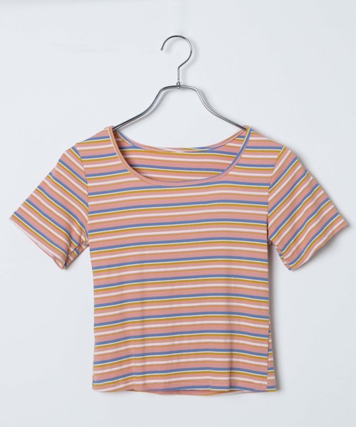 DuKKah(デュカ)の「Dukkah/【WEB限定】【低身長向け】コットンストライプTシャツ(Tシャツ/カットソー・レディース・ホワイト系その他5/イエロー系その他6/レッド系その他5・X-SMALL)」の12枚目の写真