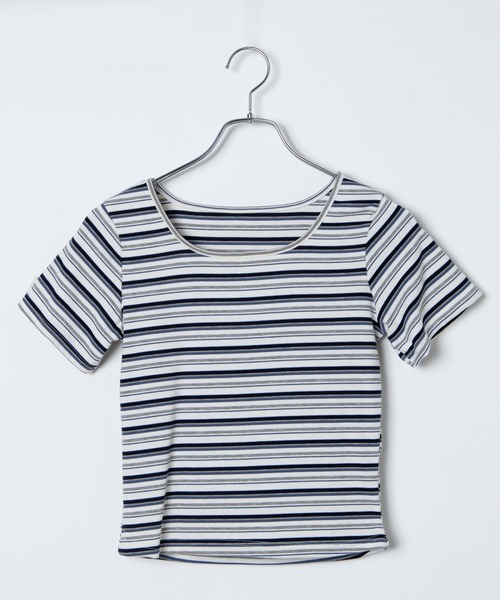 DuKKah(デュカ)の「Dukkah/【WEB限定】【低身長向け】コットンストライプTシャツ(Tシャツ/カットソー・レディース・ホワイト系その他5/イエロー系その他6/レッド系その他5・X-SMALL)」の21枚目の写真