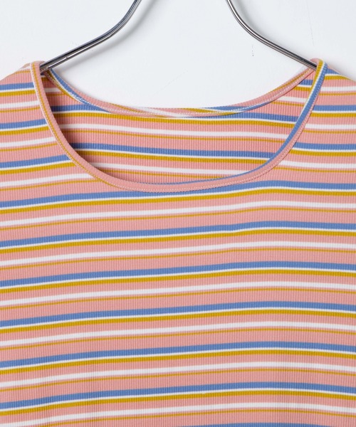 DuKKah(デュカ)の「Dukkah/【WEB限定】【低身長向け】コットンストライプTシャツ(Tシャツ/カットソー・レディース・ホワイト系その他5/イエロー系その他6/レッド系その他5・X-SMALL)」の19枚目の写真