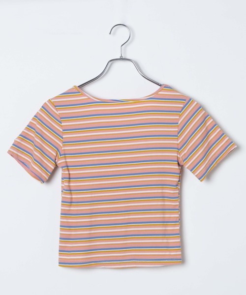 DuKKah(デュカ)の「Dukkah/【WEB限定】【低身長向け】コットンストライプTシャツ(Tシャツ/カットソー・レディース・ホワイト系その他5/イエロー系その他6/レッド系その他5・X-SMALL)」の16枚目の写真