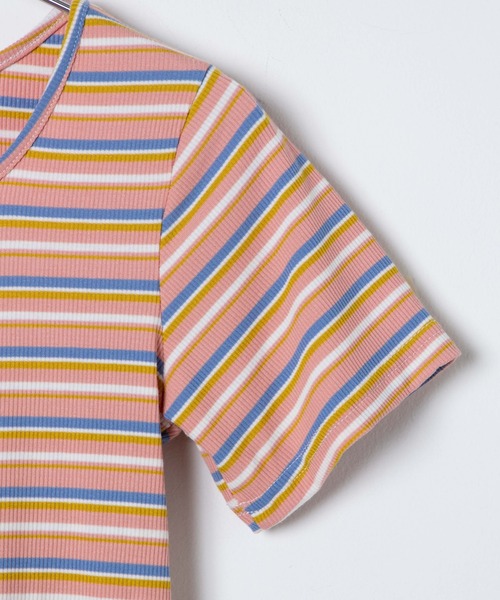 DuKKah(デュカ)の「Dukkah/【WEB限定】【低身長向け】コットンストライプTシャツ(Tシャツ/カットソー・レディース・ホワイト系その他5/イエロー系その他6/レッド系その他5・X-SMALL)」の22枚目の写真