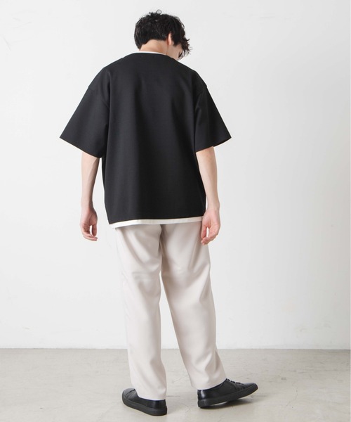 WEGO(ウィゴー)の「WEGO/フェイクレイヤードBIG T(Tシャツ/カットソー・メンズ・ホワイト/ブラック・MEDIUM/LARGE)」の21枚目の写真