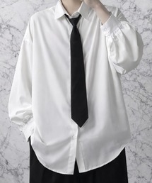 NEW GENTLEMAN（ニュージェントルマン）の「トロミ タイ付 オーバーサイズシャツ（シャツ/ブラウス）」