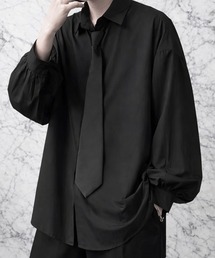 NEW GENTLEMAN（ニュージェントルマン）の「トロミ タイ付 オーバーサイズシャツ（シャツ/ブラウス）」