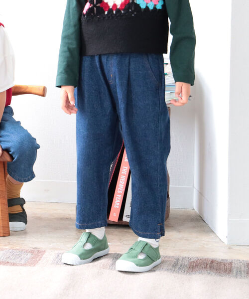 B:MING by BEAMS(ビーミングバイビームス)の「B:MING by BEAMS / タックデニムパンツ(110~160cm)(デニムパンツ・キッズ・インディゴブルー/ブルー・110/120/130/140/150/160)」の1枚目の写真