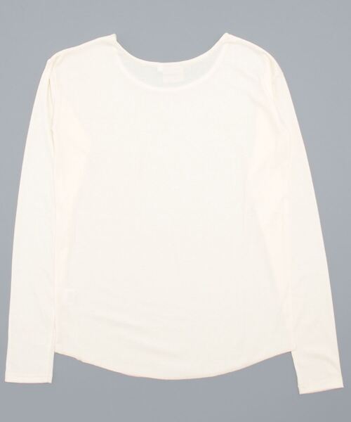 チチカカ（チチカカ）の「リブインナーロングＴシャツ（Tシャツ/カットソー・レディース・その他1/アイボリー/ブラック・FREE）」の20枚目の写真