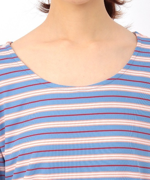 チチカカ（チチカカ）の「リブインナーロングＴシャツ（Tシャツ/カットソー・レディース・その他1/アイボリー/ブラック・FREE）」の13枚目の写真