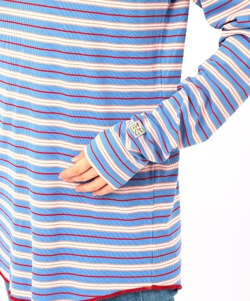 チチカカ（チチカカ）の「リブインナーロングＴシャツ（Tシャツ/カットソー・レディース・その他1/アイボリー/ブラック・FREE）」の14枚目の写真