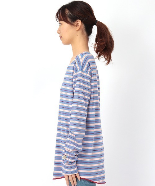 チチカカ（チチカカ）の「リブインナーロングＴシャツ（Tシャツ/カットソー・レディース・その他1/アイボリー/ブラック・FREE）」の11枚目の写真