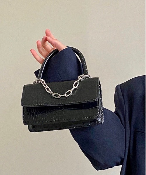 Burner(バーナー)の「【OKUOKU 0909】クロコ風 チェーンショルダーバッグ / oku-bag-496-18(ショルダーバッグ・レディース・その他1・FREE)」の6枚目の写真