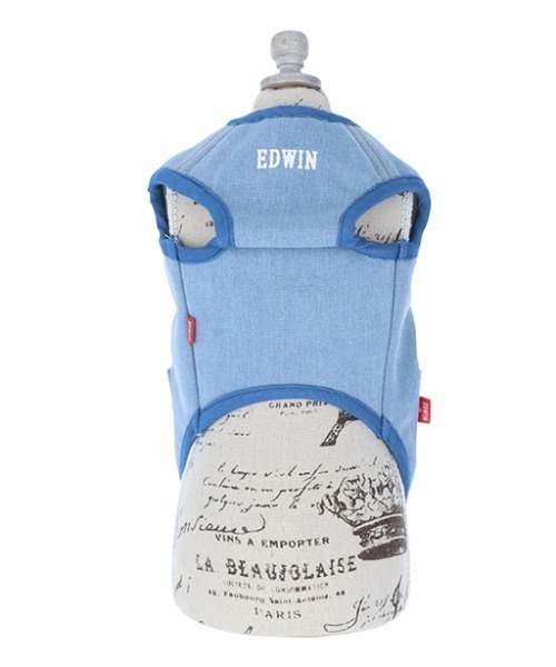 EDWIN（エドウィン）の「EDWIN/デニム風ボアベスト（ペットウェア・メンズ・ネイビー/ブルー・XS/M/S/L/2L/3L）」の9枚目の写真