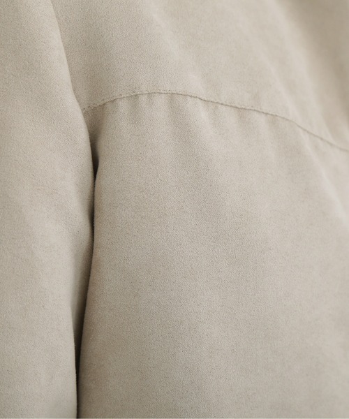 NATURAL BEAUTY BASIC（ナチュラルビューティーベーシック）の「フェイクスエードブルゾン（ブルゾン・レディース・グレー/ベージュ/ブラウン・SMALL/MEDIUM）」の10枚目の写真