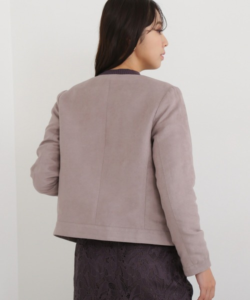 NATURAL BEAUTY BASIC（ナチュラルビューティーベーシック）の「フェイクスエードブルゾン（ブルゾン・レディース・グレー/ベージュ/ブラウン・SMALL/MEDIUM）」の19枚目の写真