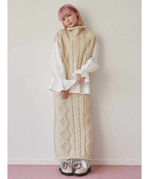 merry jenny（メリージェニー）の「ribbonワイドソールモカシン（モカシン/デッキシューズ・レディース・アイボリー/ブラック・LARGE/MEDIUM）」の15枚目の写真